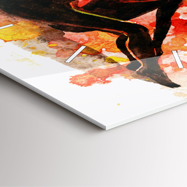 Štvorcové hodiny Láska a zamilovaný pár