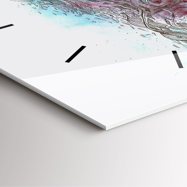 Štvorcové hodiny Abstrakcia astronautov