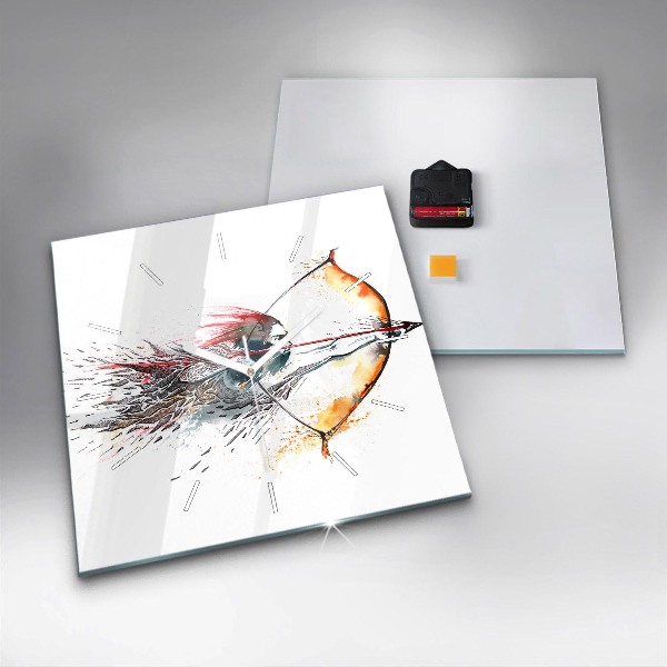 Štvorcové hodiny Bojovník počas lovu