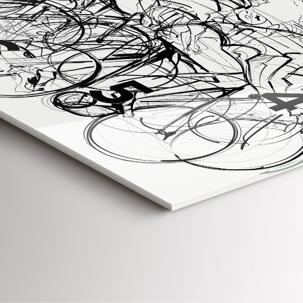 Štvorcové hodiny Kreslenie cyklistických pretekov