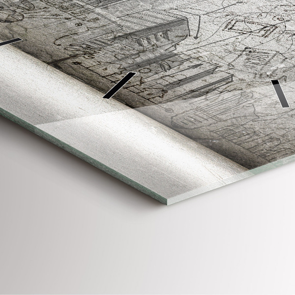 Štvorcové hodiny Náčrt mesta