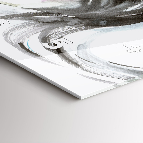 Štvorcové hodiny Abstraktný kôň a žena