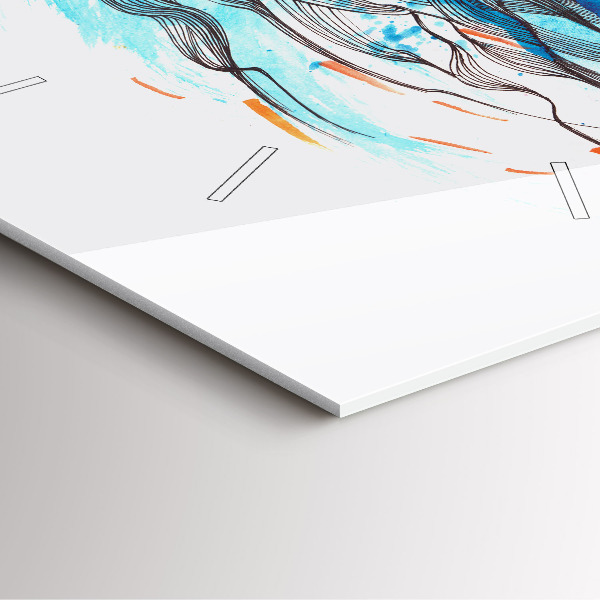 Štvorcové hodiny Ilustrácia slúchadiel