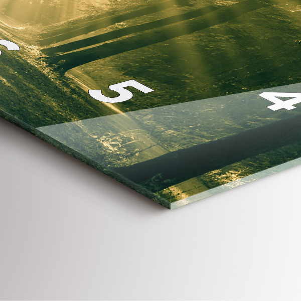 Štvorcové hodiny Lesné slnečné lúče