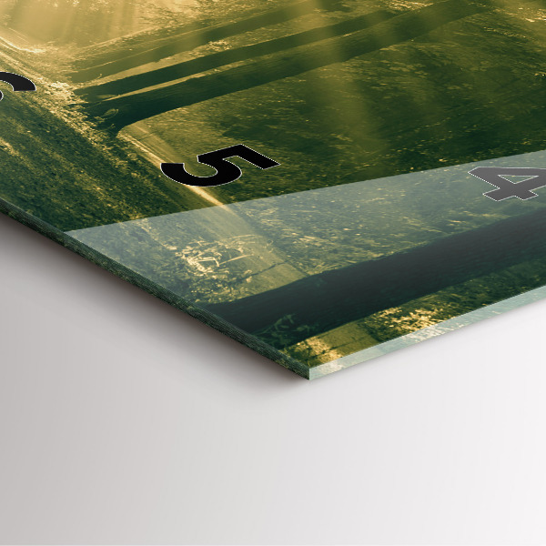 Štvorcové hodiny Lesné slnečné lúče