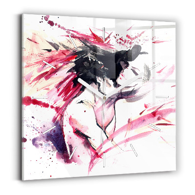 Štvorcové hodiny Milovníci abstrakcie