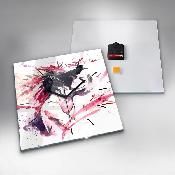 Štvorcové hodiny Milovníci abstrakcie