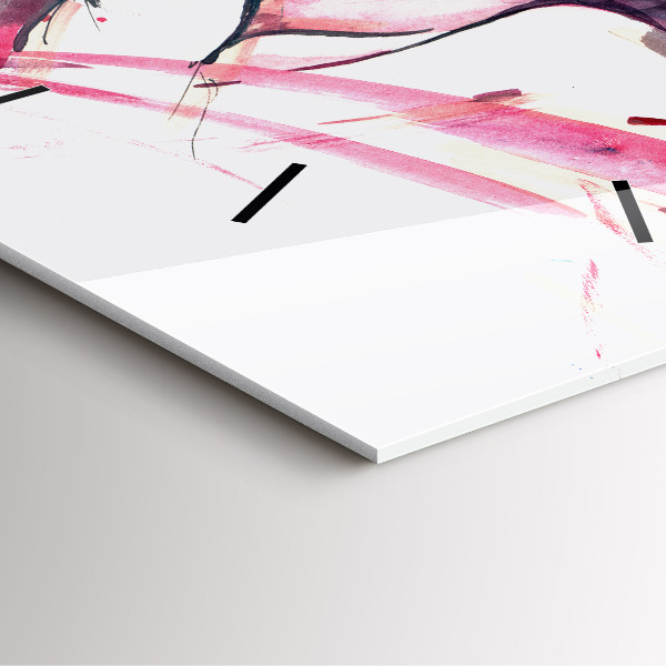 Štvorcové hodiny Milovníci abstrakcie