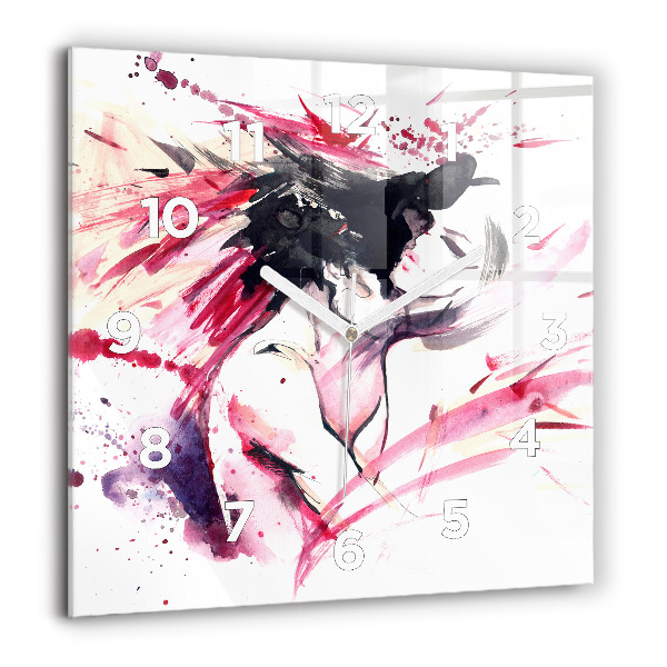 Štvorcové hodiny Milovníci abstrakcie