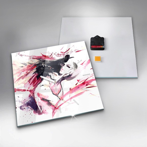 Štvorcové hodiny Milovníci abstrakcie