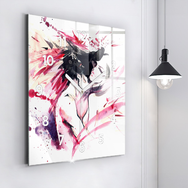 Štvorcové hodiny Milovníci abstrakcie