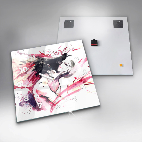 Štvorcové hodiny Milovníci abstrakcie