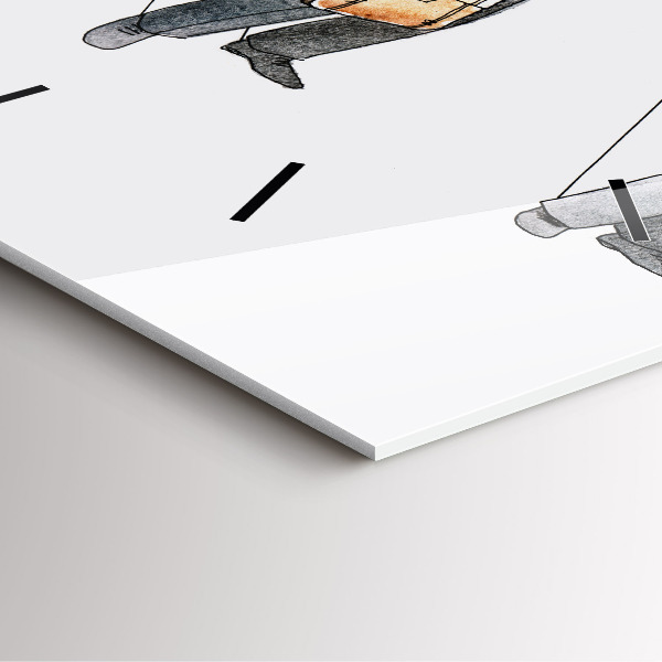 Štvorcové hodiny Bábkoví ľudia