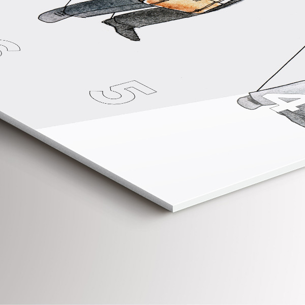 Štvorcové hodiny Bábkoví ľudia