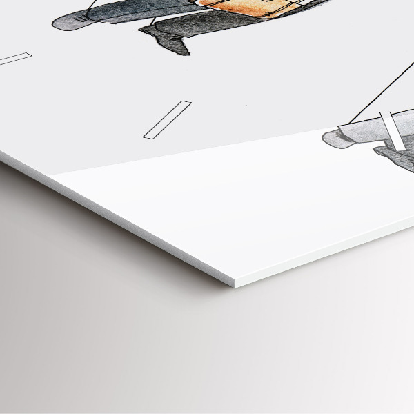 Štvorcové hodiny Bábkoví ľudia