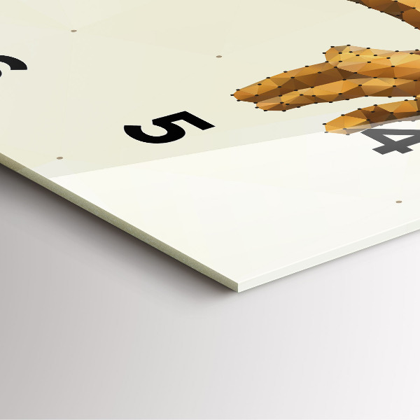 Štvorcové hodiny Stvorenie Adama