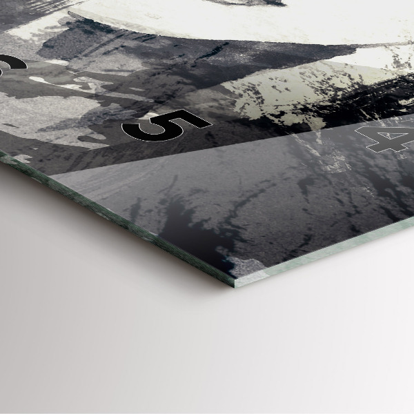 Štvorcové hodiny Žena – akvarely