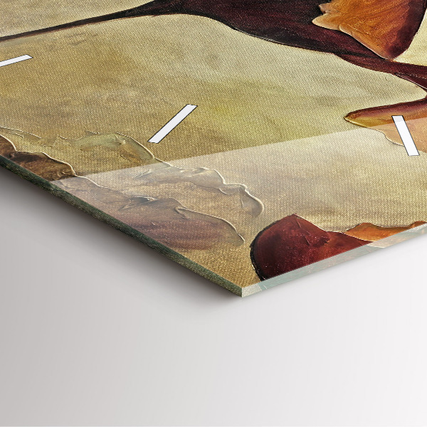 Štvorcové hodiny Maľované maky