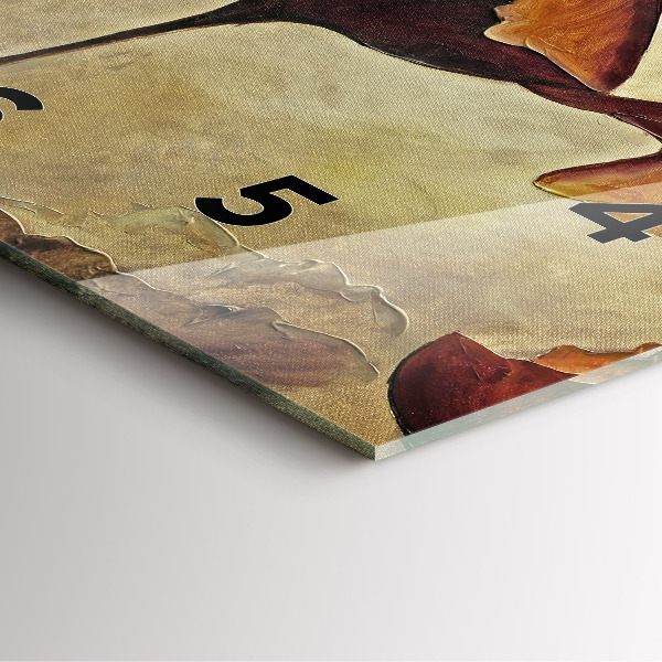 Štvorcové hodiny Maľované maky