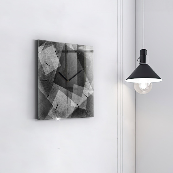 Štvorcové hodiny Geometrická abstrakcia