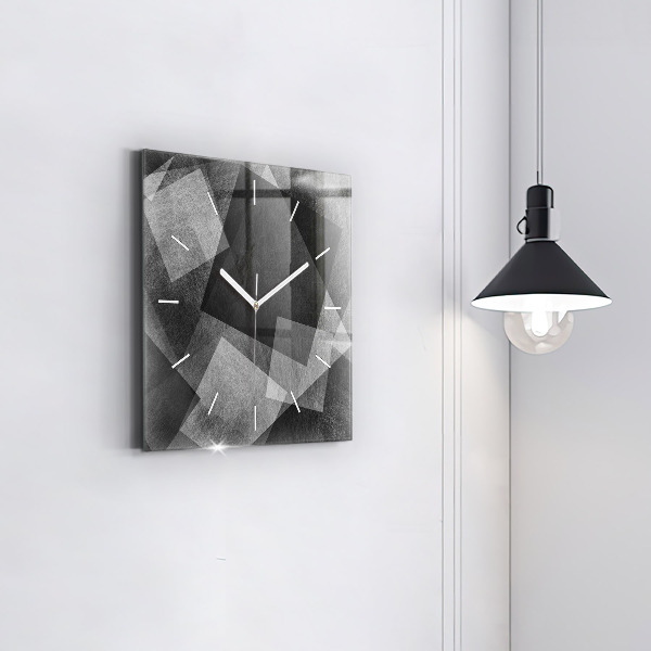 Štvorcové hodiny Geometrická abstrakcia