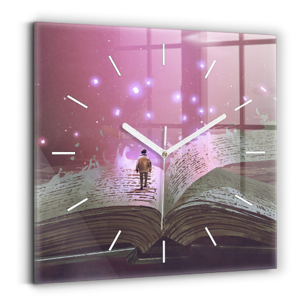 Štvorcové hodiny Abstraktná kniha
