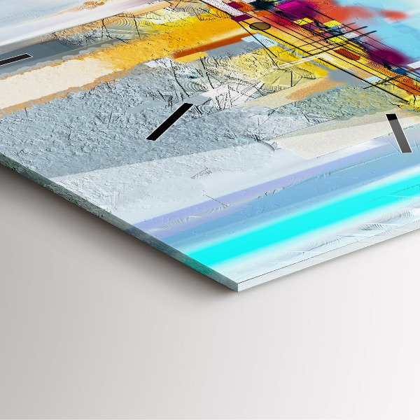 Štvorcové hodiny Abstraktný most