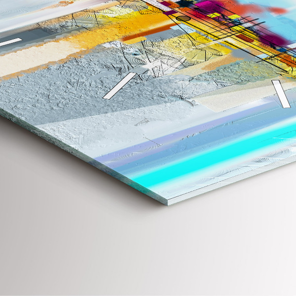 Štvorcové hodiny Abstraktný most