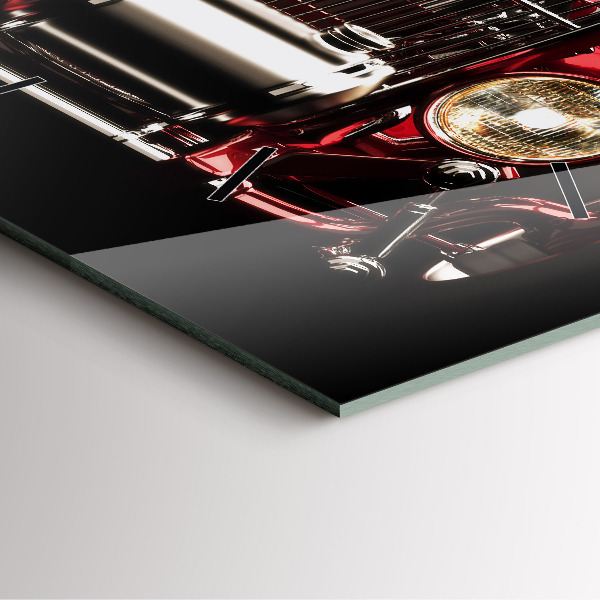 Štvorcové hodiny Staré veteránske auto