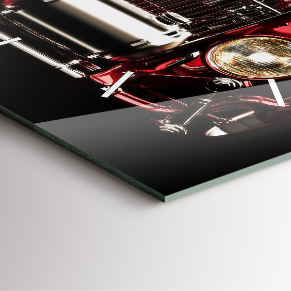 Štvorcové hodiny Staré veteránske auto