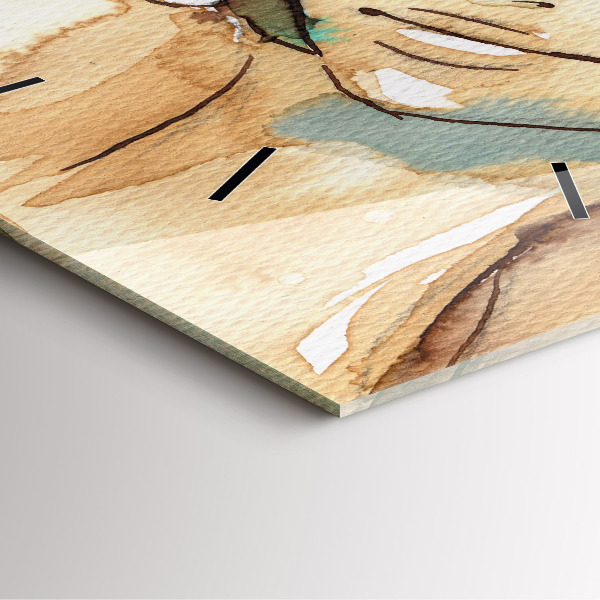 Štvorcové hodiny Abstraktná žena