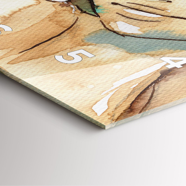 Štvorcové hodiny Abstraktná žena