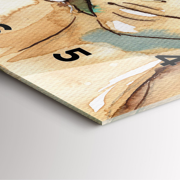 Štvorcové hodiny Abstraktná žena