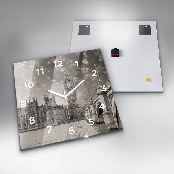 Štvorcové hodiny Londýn Anglicko Big Ben