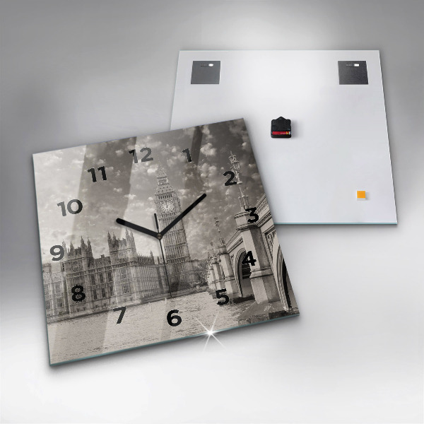 Štvorcové hodiny Londýn Anglicko Big Ben