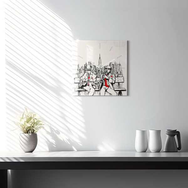 Štvorcové hodiny Jazz v New Yorku