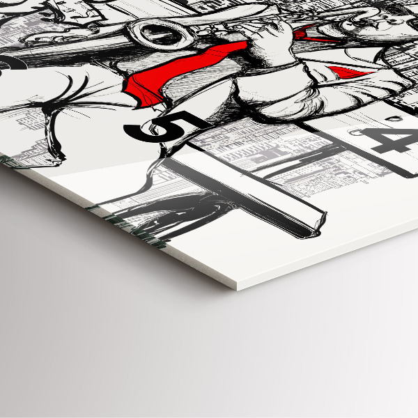 Štvorcové hodiny Jazz v New Yorku