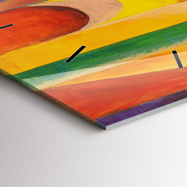 Štvorcové hodiny Umelecká výzdoba abstrakcia