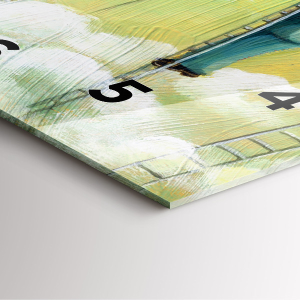 Štvorcové hodiny Ľudia na rebríku