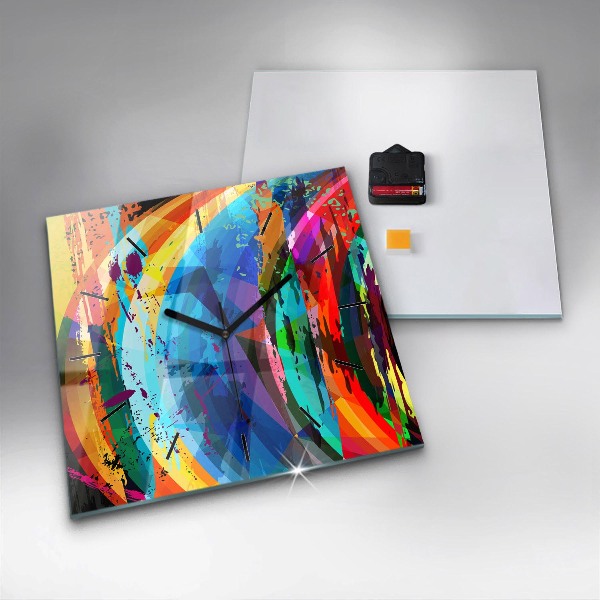 Štvorcové hodiny abstraktné pozadie