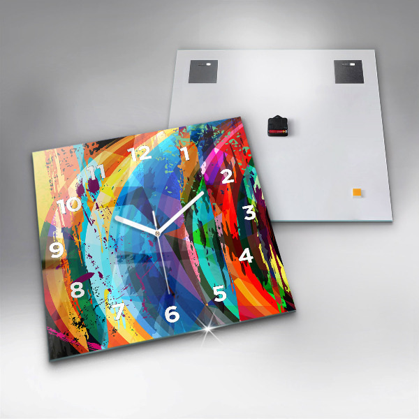 Štvorcové hodiny abstraktné pozadie