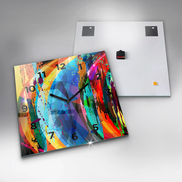 Štvorcové hodiny abstraktné pozadie