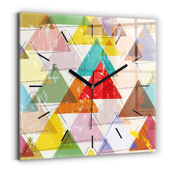 Štvorcové hodiny Geometrické trojuholníky