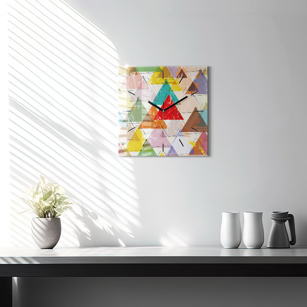 Štvorcové hodiny Geometrické trojuholníky