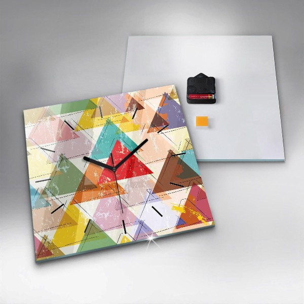 Štvorcové hodiny Geometrické trojuholníky