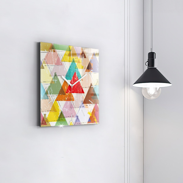 Štvorcové hodiny Geometrické trojuholníky