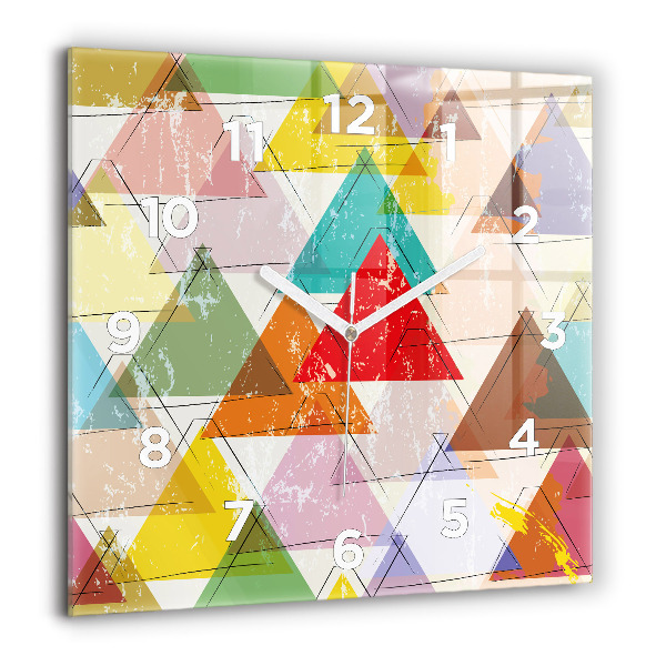 Štvorcové hodiny Geometrické trojuholníky