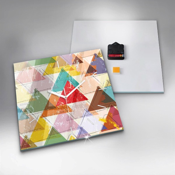 Štvorcové hodiny Geometrické trojuholníky