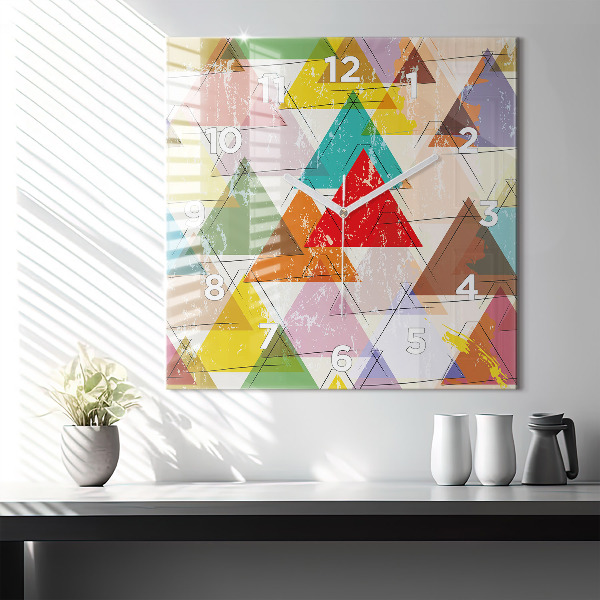 Štvorcové hodiny Geometrické trojuholníky