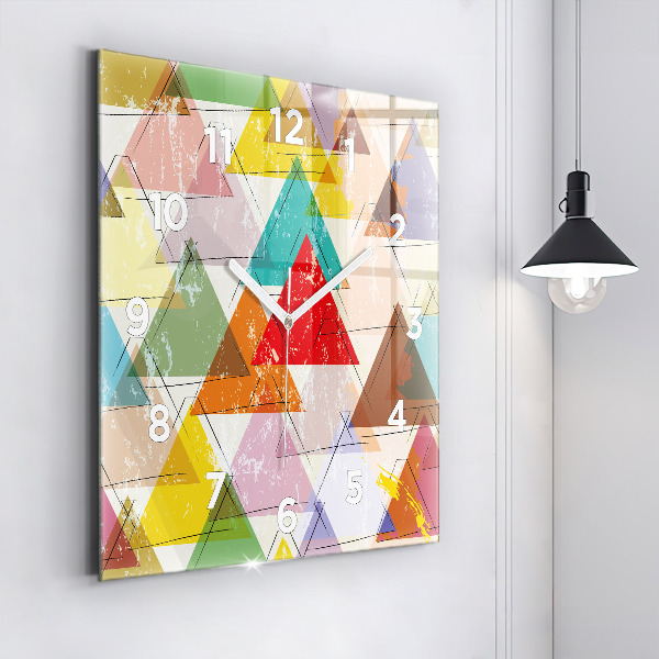 Štvorcové hodiny Geometrické trojuholníky